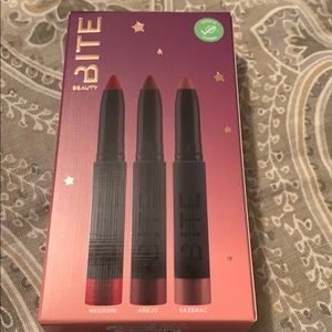 BNIB Bite lip trio